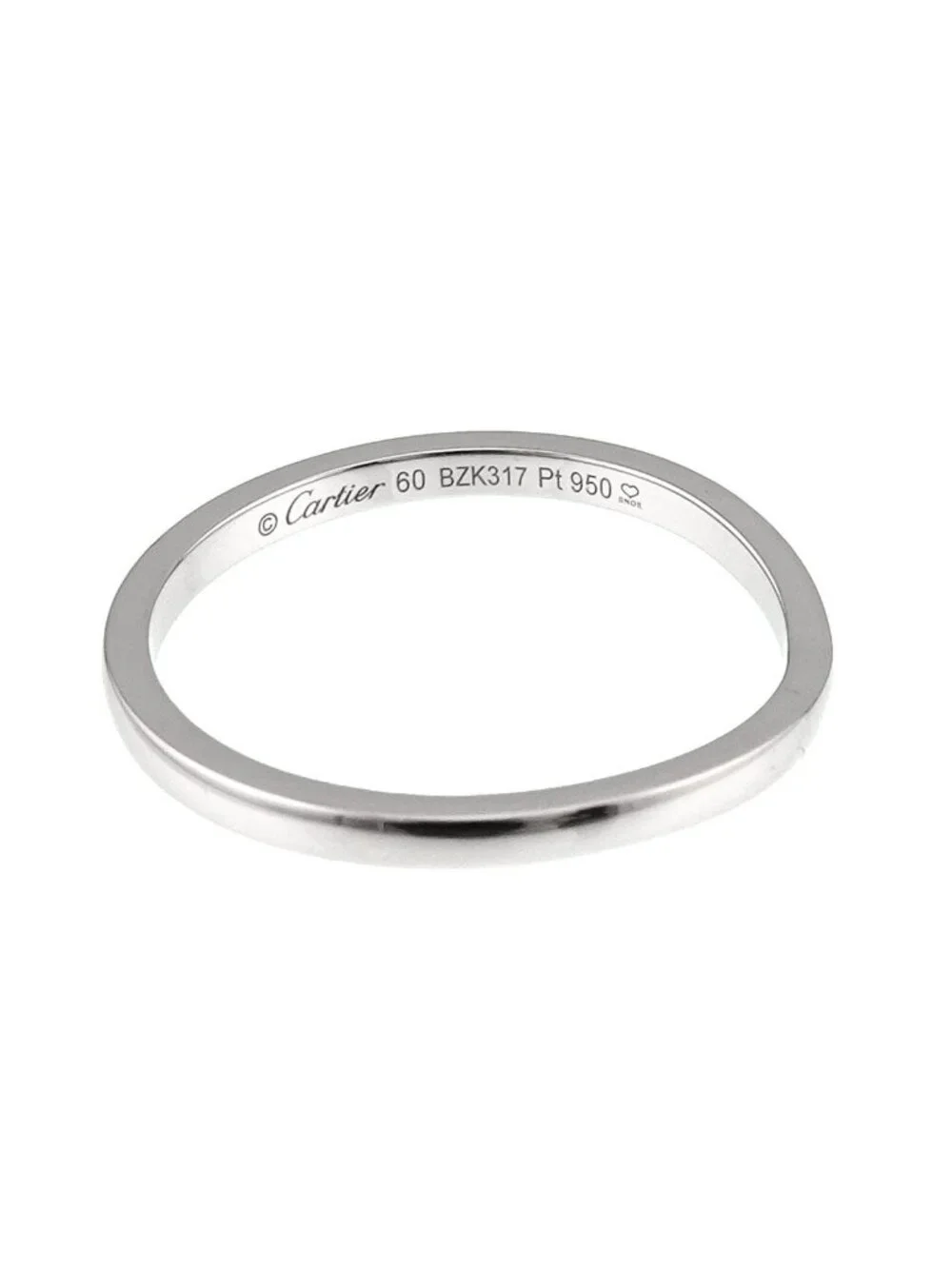 Cartier Ballerina Curve 60 Ring Pt Platinum Ballerine